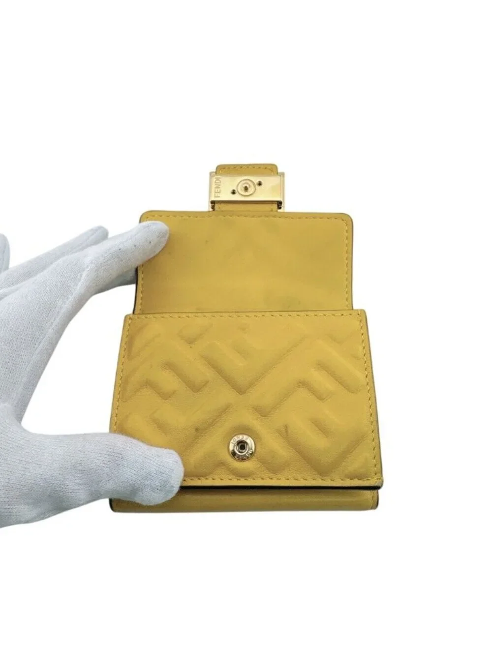 Fendi Compact Wallet Baguette Micro Trifold